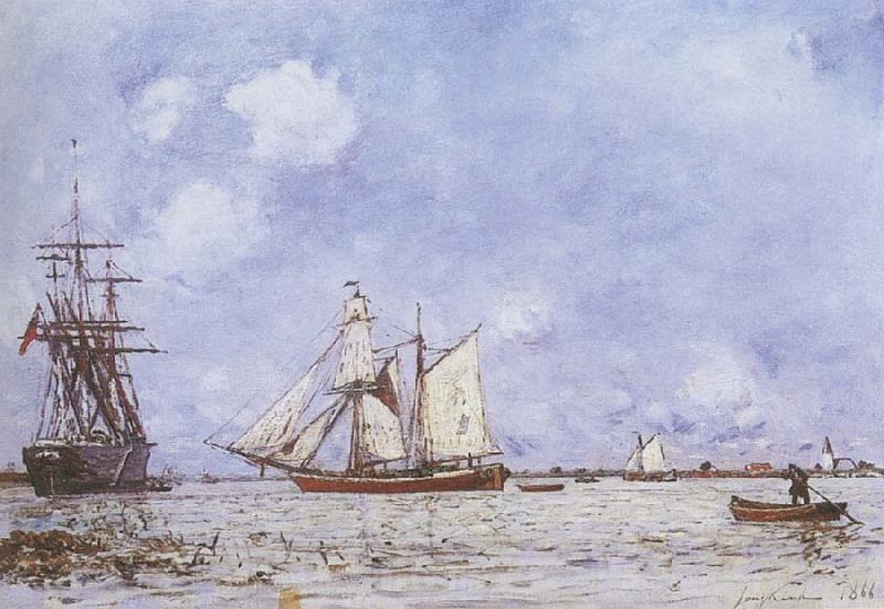 Johann Barthold Jongkind The Maas at Maassluis